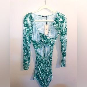 MICAS Green Tie Dye Dress